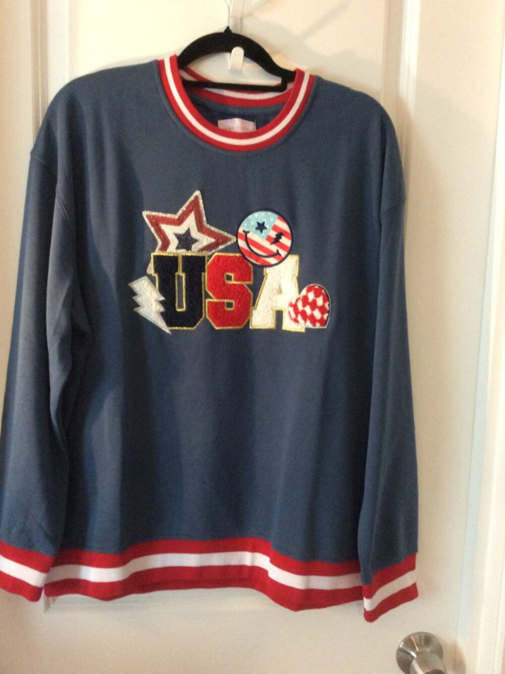 Women's Simply Southern Sweatshirt Patriotic - Picture 2 of 6